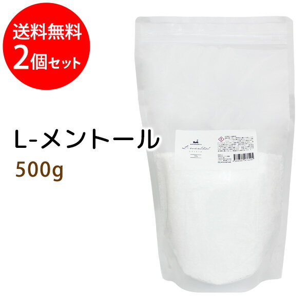 ポイント10倍★L-メントール500×2 メンソールクリスタル 針状結晶 ハッカ 薄荷脳 メンソール 入浴剤 高純度 手作りアロマキャンドル 手作り石鹸 バスタイム チモール ニトロメタン 業務用