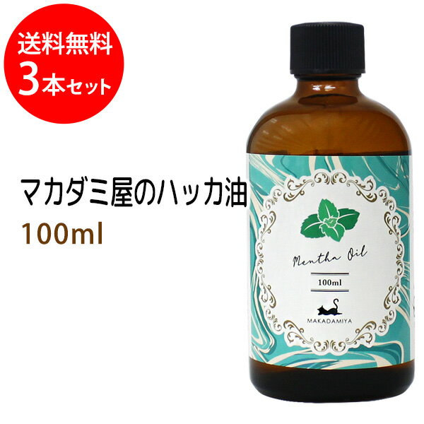 ポイント10倍★送料無料 ハッカ油100ml×3本 ハッカオイル メンソール ミント 薄荷油 精油 ペパーミント油 アロマ メントール スプレー ハッカソウ はっか脱脳油 はっか白油 和種ハッカ