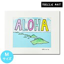 【11×14インチ】ウェルジー アートプリント ALOHA ISLANDS【Welzie welzie ハワイ アート ハワイアン雑貨 ハワイアンアート サーフ サーフィン 西海岸 インテリア 絵 】