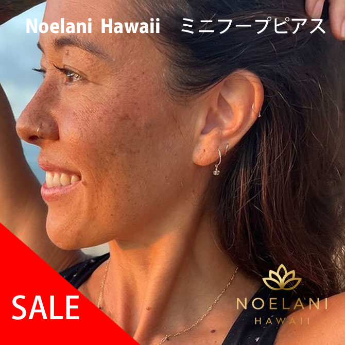 ハワイアンの雑貨 ノエラニハワイ ITSY BITSY HOOPS 14kgf ピアス【noelani hawaii ノエラニ ハワイ ハワイアンジュエリー ハワイアン　ハワイアン雑貨 ビーチジュエリー アクセサリー プレゼント 天然石 パワーストーン ギフト お土産　ジュエリー ハンドメイド】