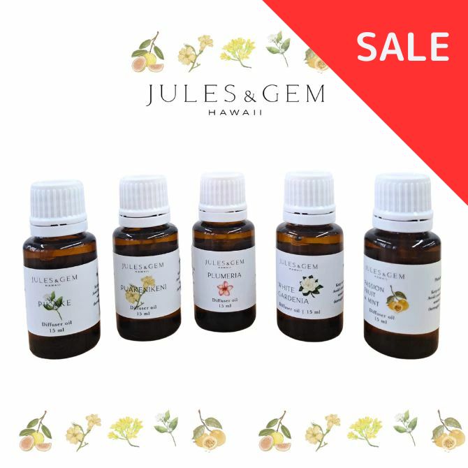 【SALE】ジュルズ・アンド・ジェム　ディフューザーオイル【ハワイ アロマオイル ピカケ ハワイアン ハワイアン雑貨 ハワイアン キャンドル 香り ピカケ フルーツ おしゃれ プレゼント ギフト ハワイの香り 人気 】のサムネイル