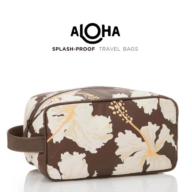 Rakuten - アロハコレクション Dopp Kit (手提げポーチ) 【ALOHA Collection ALOHA COLLECTION ハワイ かばん ブランド かわいい おしゃれ 防水 ショルダーバック 洗える マリンスポーツ 海 ハワイアン 旅行 ビーチ 軽量 大容量】
