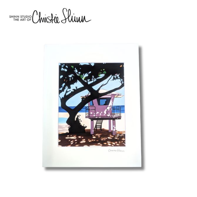 クリスティシン アートプリント IN THE SHADE 28.0×35.5cm【Christie Shinn ハワイ ハワイアンアート　..