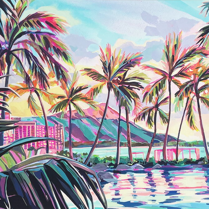 ���ꥹ�ƥ����� �����ȥץ��� SHERATON SUNSET 28.0��35.5cm��Christie Shinn �ϥ磻 �ϥ磻���󥢡��ȡ��ϥ磻���󻨲� �� �����ƥ����� �������� �ƥ����ȡ�����ƥꥢ ������ ��