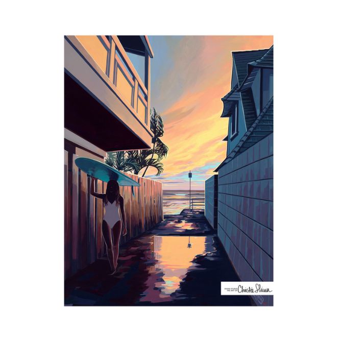 クリスティシン アートプリント REFLECTIONS AT TONGGS 28.0×35.5cm【Christie Shi...