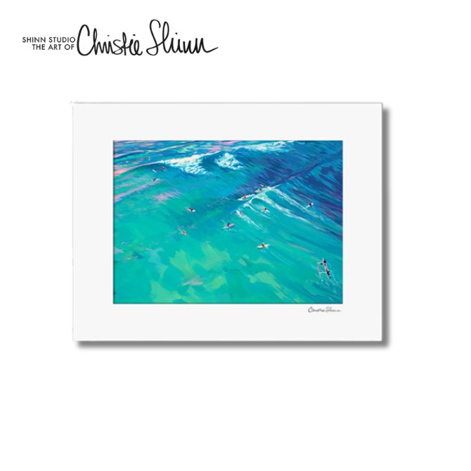 クリスティシン アートプリント LOCAL CROWD 28.0×35.5cm【Christie Shinn ハワイ ハワイアンアート　..