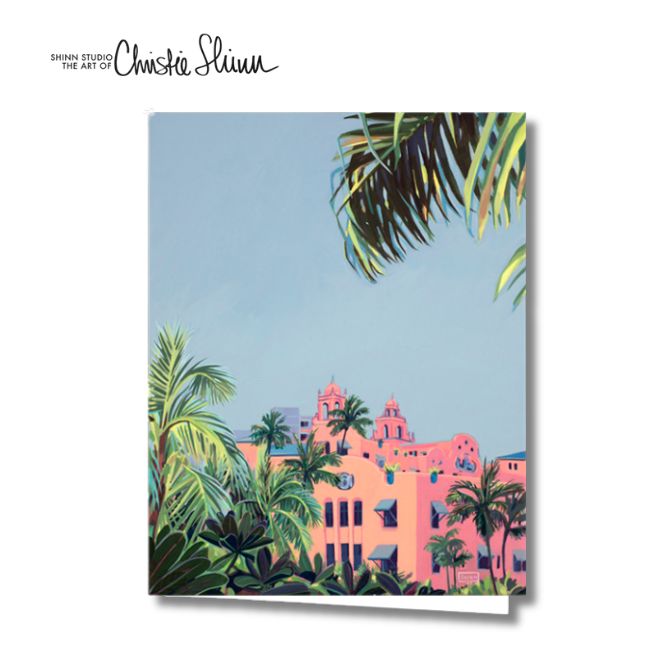 【クリスティシン】メッセージカード Royal among the Palms【Christie Shinn ハワイ 景色 ハワイアン アート 人気 グリーティ...