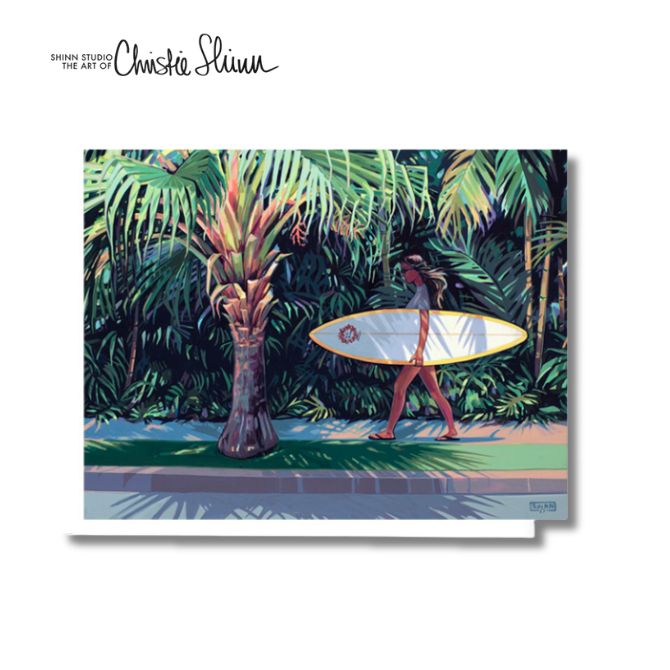 【クリスティシン】メッセージカード Coconut St.【Christie Shinn ハワイ 景色 ハワイアン アート 人気 グリーティングカード ギフト ...