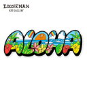 ルーズマン ステッカー 「NATURE’S ALOHA」【looseman LOOSEMAN ステッカー 防水 サーフィン サーフボード ハワイ ハワイアン サ...