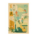 ニックカッチャー ハワイトラベルプリント Ewa Beach, Oahu【Nick Kuchar nickkuchar ハワイ ハワイアンアート ハワイアン雑貨 ポスター 絵画 絵 ハワイ アーティスト 】