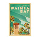 ニックカッチャー ハワイトラベルプリント Winter at Waimea Bay【Nick Kuchar nickkuchar ハワイ ハワイアンアート ハワイアン雑貨 ポスター 絵画 絵 ハワイ アーティスト 】
