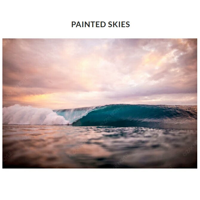 【8×10インチ】 ザックノイル マットプリント Painted Skies 20.3×25.4cm【zak noyle ハワイ 写真 インテリア ハワイアン雑貨 ハワイアンアート サーフィン 海 波 フォトグラファー】 2