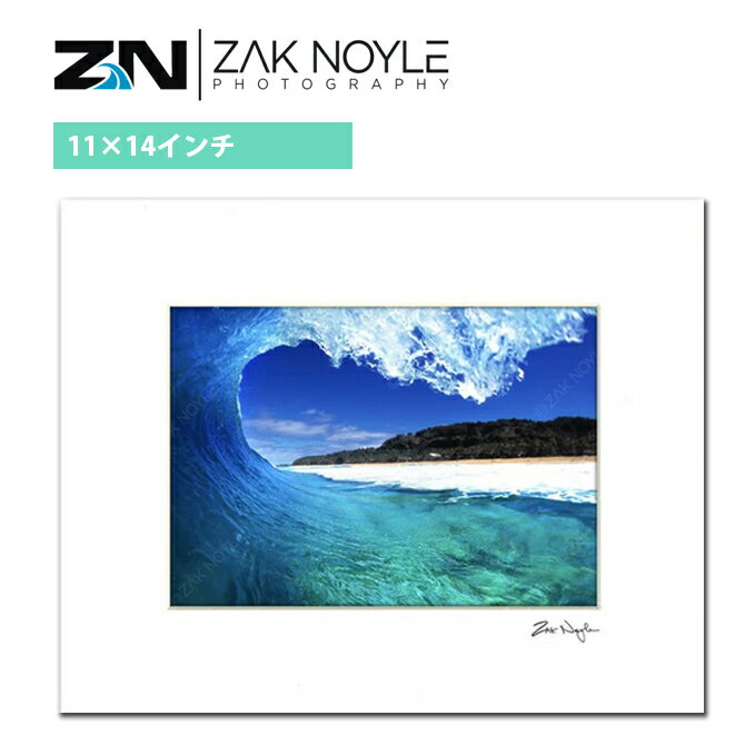 楽天Ma kai【11×14インチ】 ザックノイル マットプリント Perfect Curl 28.0×35.5cm【zak noyle ハワイ 写真 インテリア ハワイアン雑貨 ハワイアンアート サーフィン 海 波 フォトグラファー】