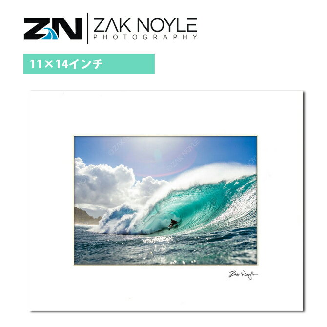 楽天Ma kai【11×14インチ】 ザックノイル マットプリント PIPELINE PERFECTION 28.0×35.5cm【zak noyle ハワイ 写真 インテリア ハワイアン雑貨 ハワイアンアート サーフィン 海 波 フォトグラファー】