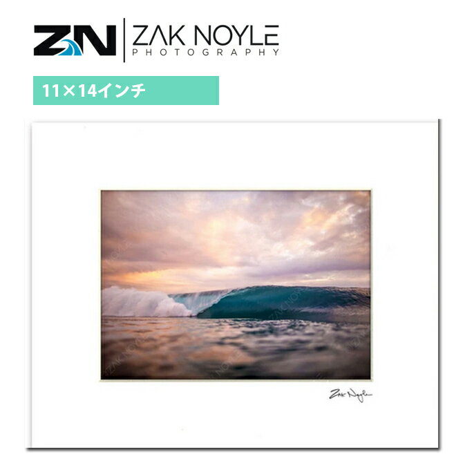 【11×14インチ】 ザックノイル マットプリント Painted Skies 28.0×35.5cm【zak noyle ハワイ 写真 インテリア ハワイアン雑貨 ハワイアンアート サーフィン 海 波 フォトグラファー】