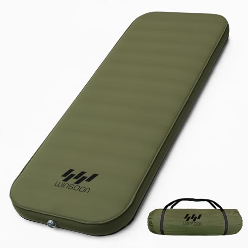 WINSOON インフレーターマット 10cm 【極上の快適性・より広い・自動膨張】 キャンプ マット エアーマ..