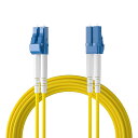 【10Gtek 】4本入り OS2/OS1 シングルモード デュプレックス LC-LC コネクタ 光ケーブル 宅内光配線コード 光ファイバーケーブル 1m