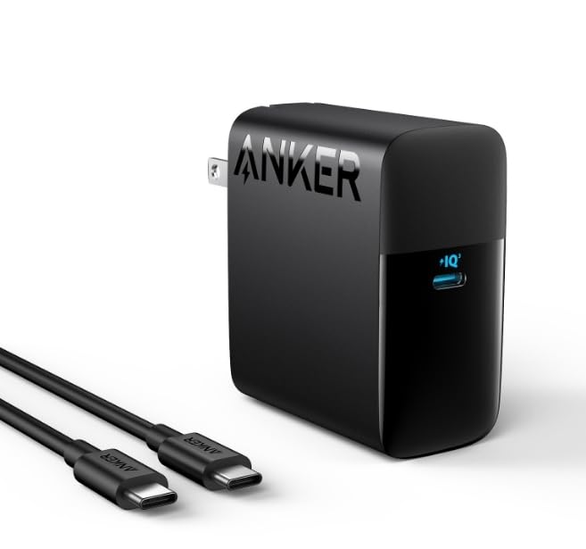 Anker 317 Charger (100W) with USB-C & USB-C ケーブル【1.5 mケーブル付属/USB PD対応/PSE技術基準適合/折りたたみ式プラグ】MacBook Windows PC iPhone 16シリーズ iPad