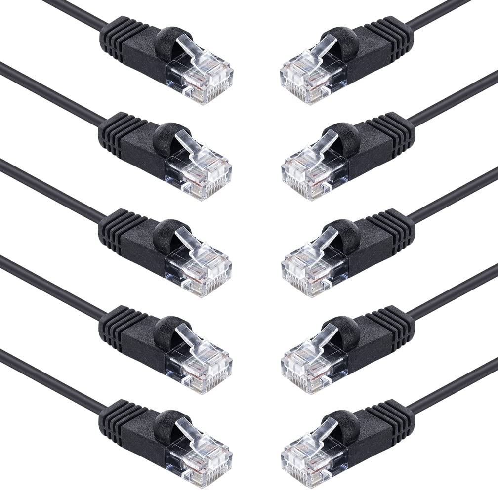 Rakuten - 10Gtek LANケーブル 0.2~20m選択可 CAT6 イーサネットケーブル 非シールド（UTP） 10本入り CAT6準拠 RJ45 コネクタ 付き ネットワークケーブル 3m