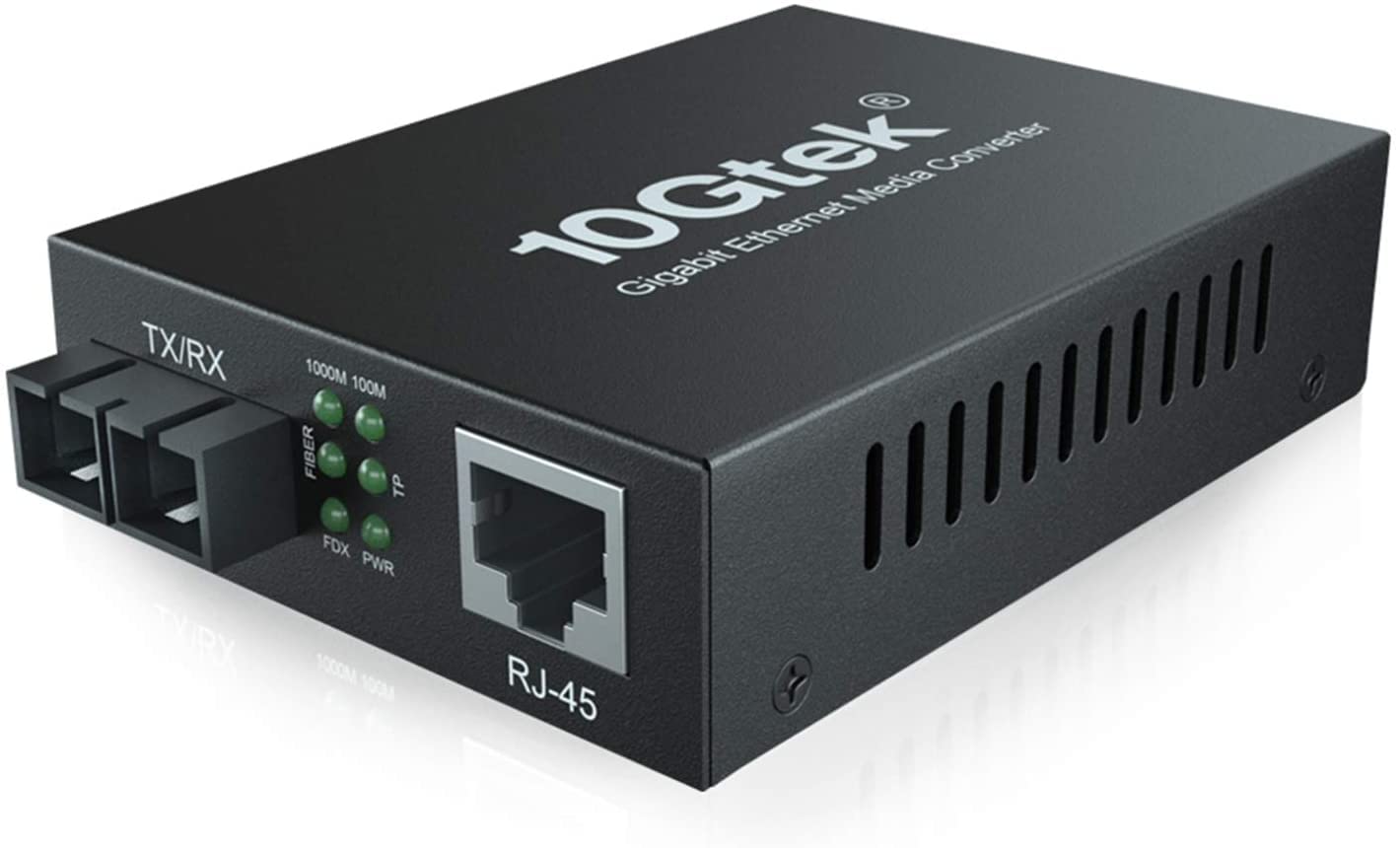 Rakuten - 10Gtek ギガビット イーサネット 光メディアコンバーター,デュアル SC ファイバー コネクター,マルチモード,1310nm,伝送距離最大1.5km