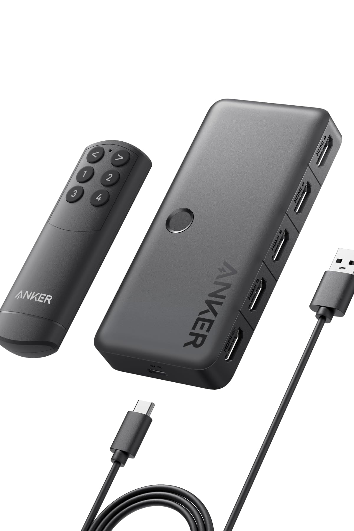 Anker HDMI Switch (4-in-1 Out, 4K HDMI) 쥯 ⥳դ 4K HDR 3Dƥб ...