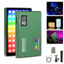 SOONPHO P10 RGB 撮影用照明ライトセット 撮影ライト ビデオライト Type-C充電式 4400mAh 2500K-8500K 8W CRI97+ 調節可能なミニ三脚スタンド付き 小型動画撮影ライト フルカラなLED照明 生放送 YouTub