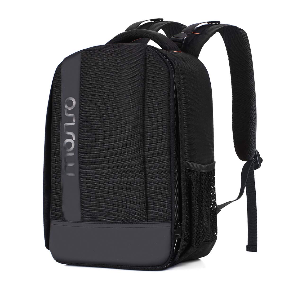 楽天SelectSHOP 岐阜 楽天市場店[MOSISO] カメラリュック DSLR/SLR/ミラーレスカメラ/一眼レフ用 対応機種Canon/Nikon/Sony 仕切り付 バックパック 撥水性 耐衝撃 三脚収納可 アウトドア撮影（ブラック）
