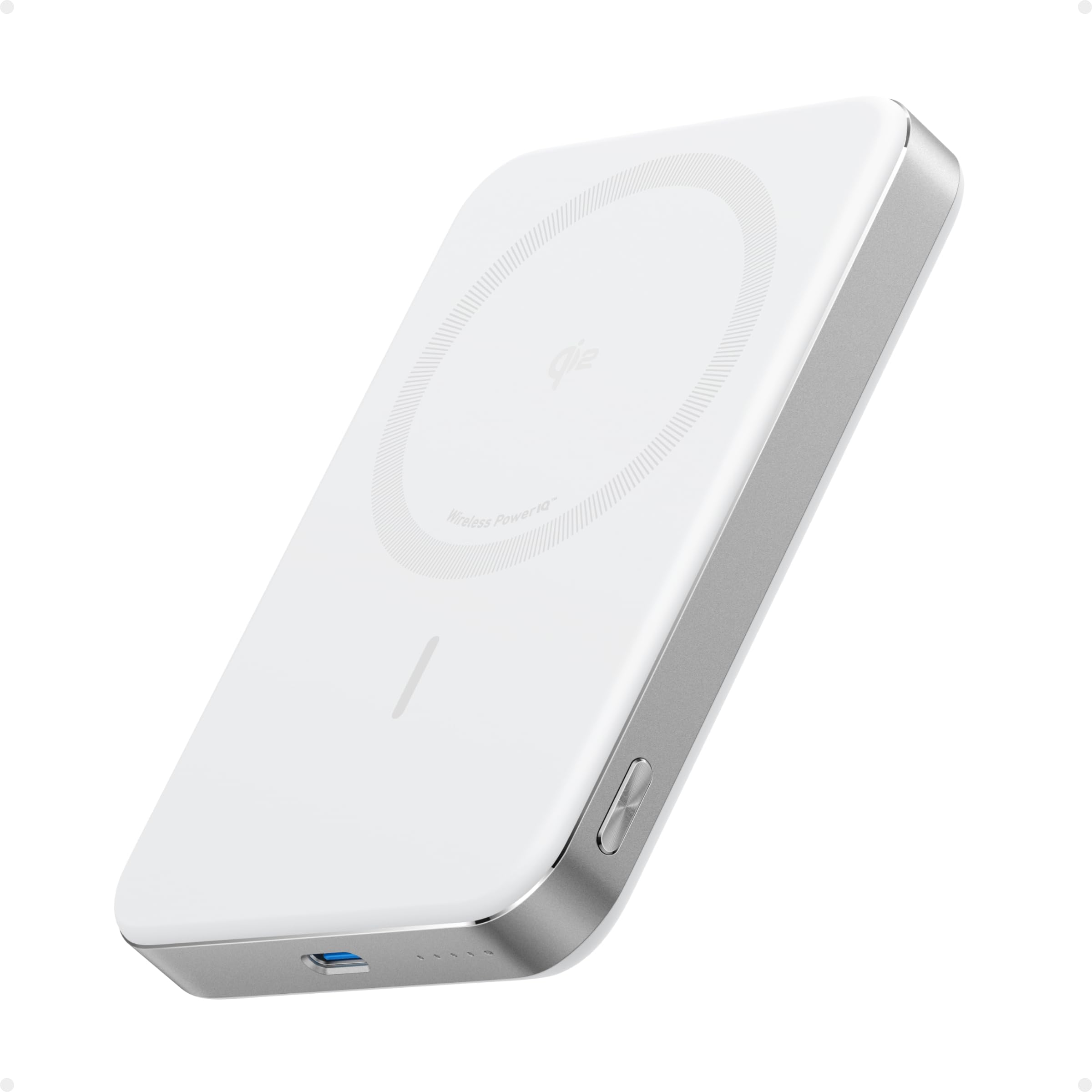 Anker MagGo Power Bank (10000mAh, Slim) Qi2認証 ワイヤレス充電 最大出力15W MagSafe対応 マグネット式ワイヤレス充電対応 コンパクト 薄型 小型 iPhone 16 / 15 / 14 / 13 / 1