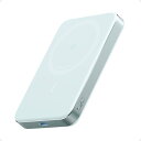 Anker MagGo Power Bank (10000mAh, Slim) Qi2認証 ワイヤレス充電 最大出力15W MagSafe対応 マグネット式ワイヤレス充電対応 コンパクト 薄型 小型 iPhone 16 / 15 / 14 / 13 / 1