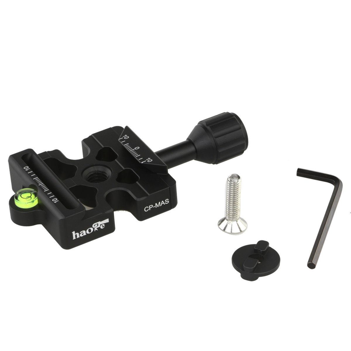 Haoge コンボボスアダプターコンバータ CP-MAS Arca & Manfrotto 互換クイックリリースクランプ Manfrotto 三脚ボールヘッドクランプ交換用