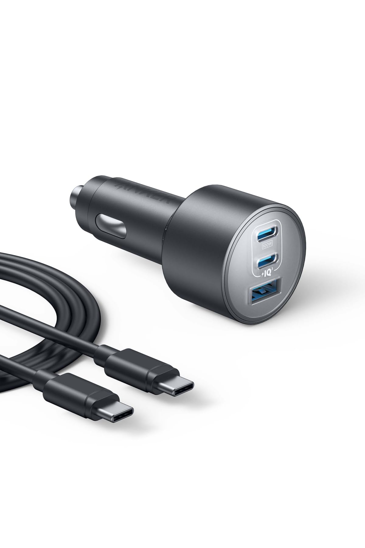 Anker Nano Car Charger (167.5W, 3 Ports) with USB-C & USB-C ֥ USB ...