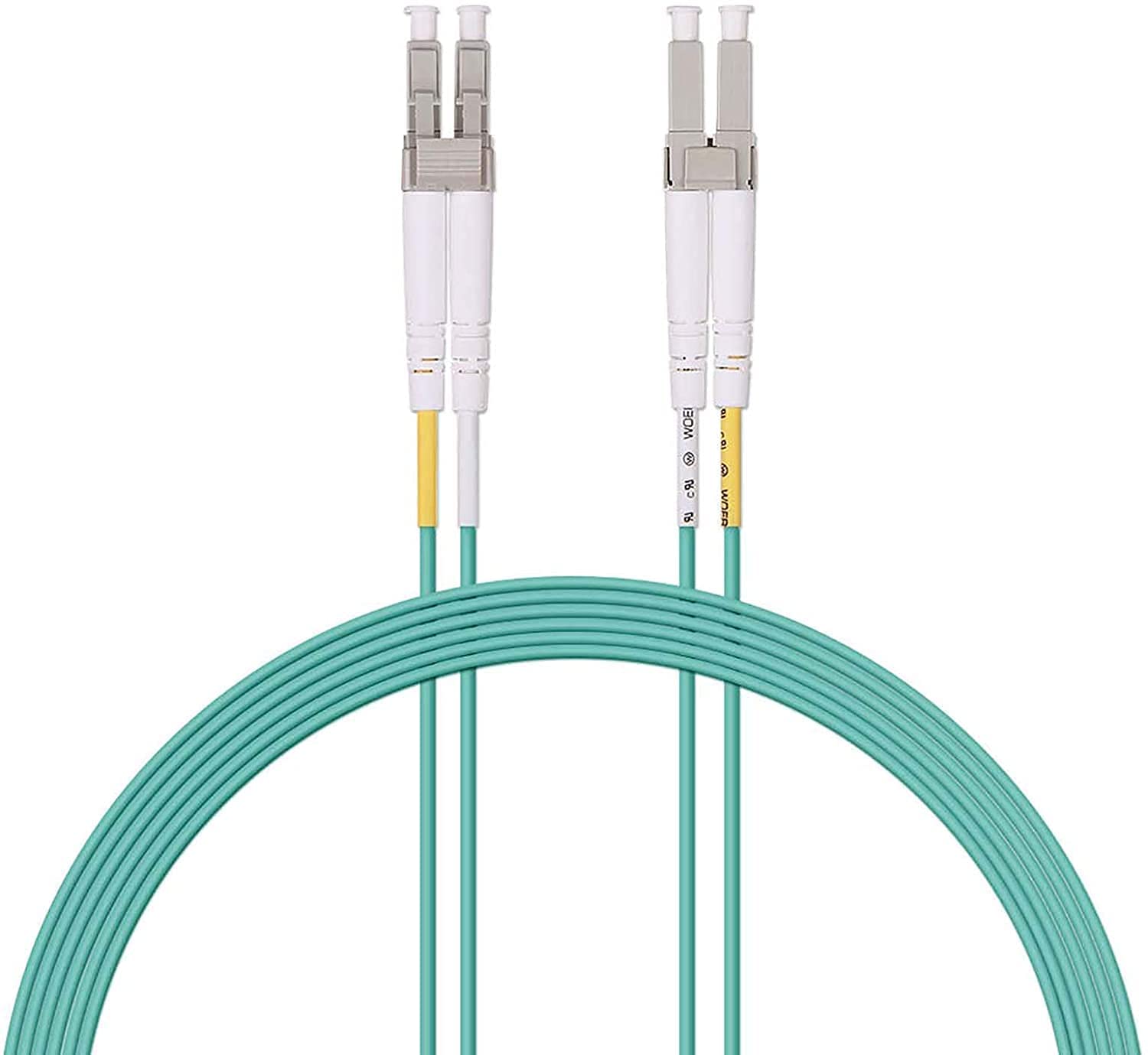 10Gtek 4本入り OM3 マルチモード デュプレックス LC/LC 10Gb 40Gb 光ファイバーケーブル 50/125μm 3m