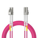 10Gtek LC-LC OM4 MMF マルチモード デュプレックス 光ファイバーケーブル 宅内光配線コード 光ケーブル 20m