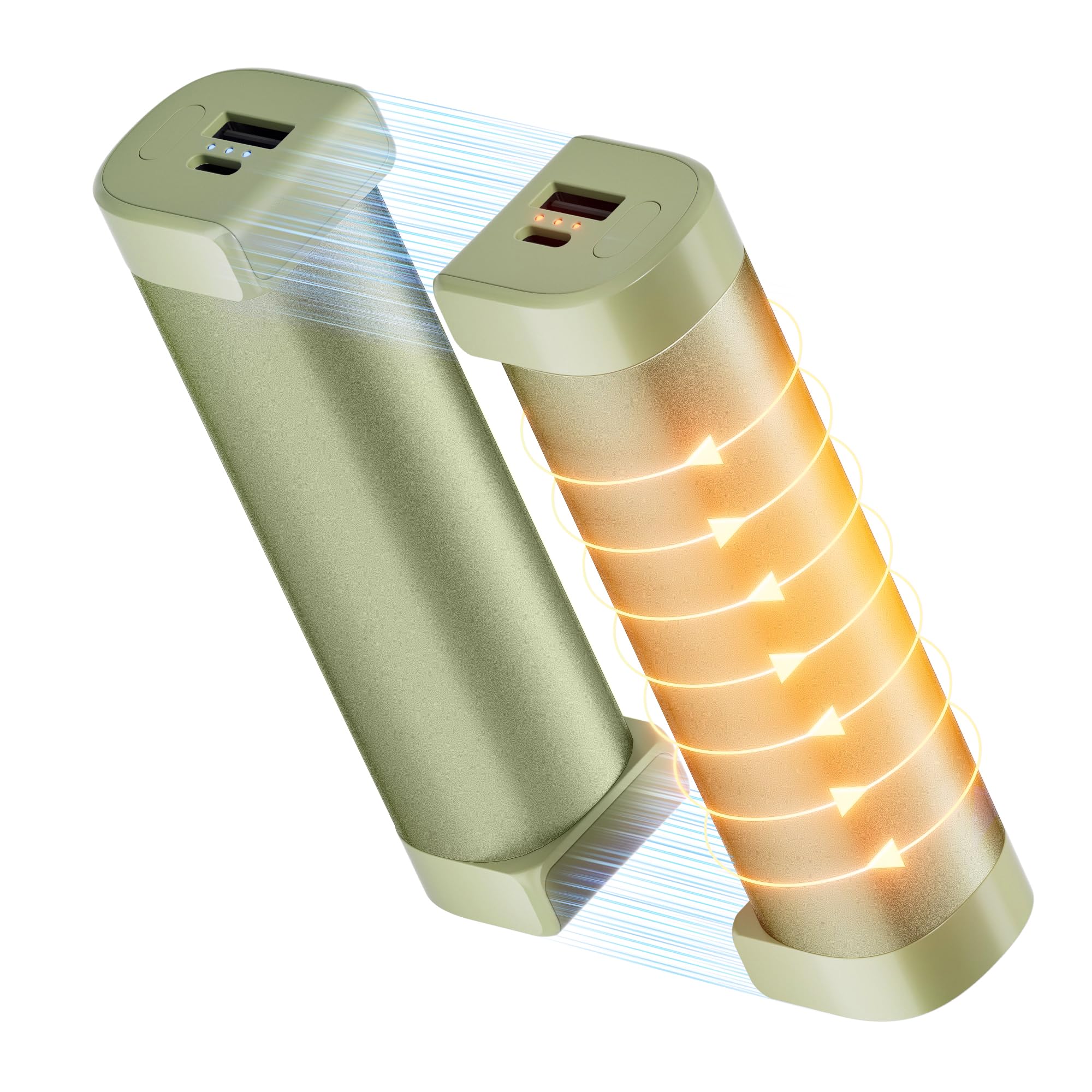 YUSIDO 充電式カイロ 電子カイロ 3S急速発熱 モバイルバッテリー機能付き 10000mAh 大容量 最大14時間連続使用可 3段階温度調節 電気カイロ 寒さ対策 超軽量 ハンドウォーマー 急速充電 1台2役 USB充電式 カイロ 防寒グッズ マグネ