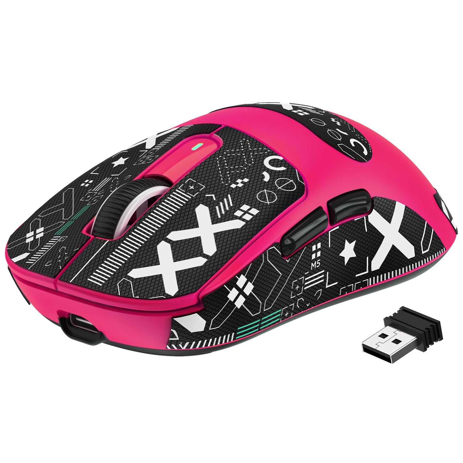 A.JAZZ x ATTACK SHARK X3 超軽量化マウス49g ゲーミングマウス ワイヤレス2.4G/Bluetooth/有線USB接続 Optical Sensor PAW3395センサー 最大26000DPI 人間工学デザイン 五つのボタン E