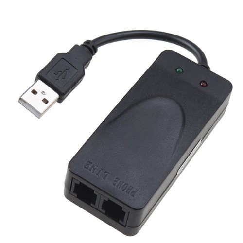 AGPtek External USB2.0 FAX MODEMեåǥIN/OUTüդ56K V.92 V.90 CX93...