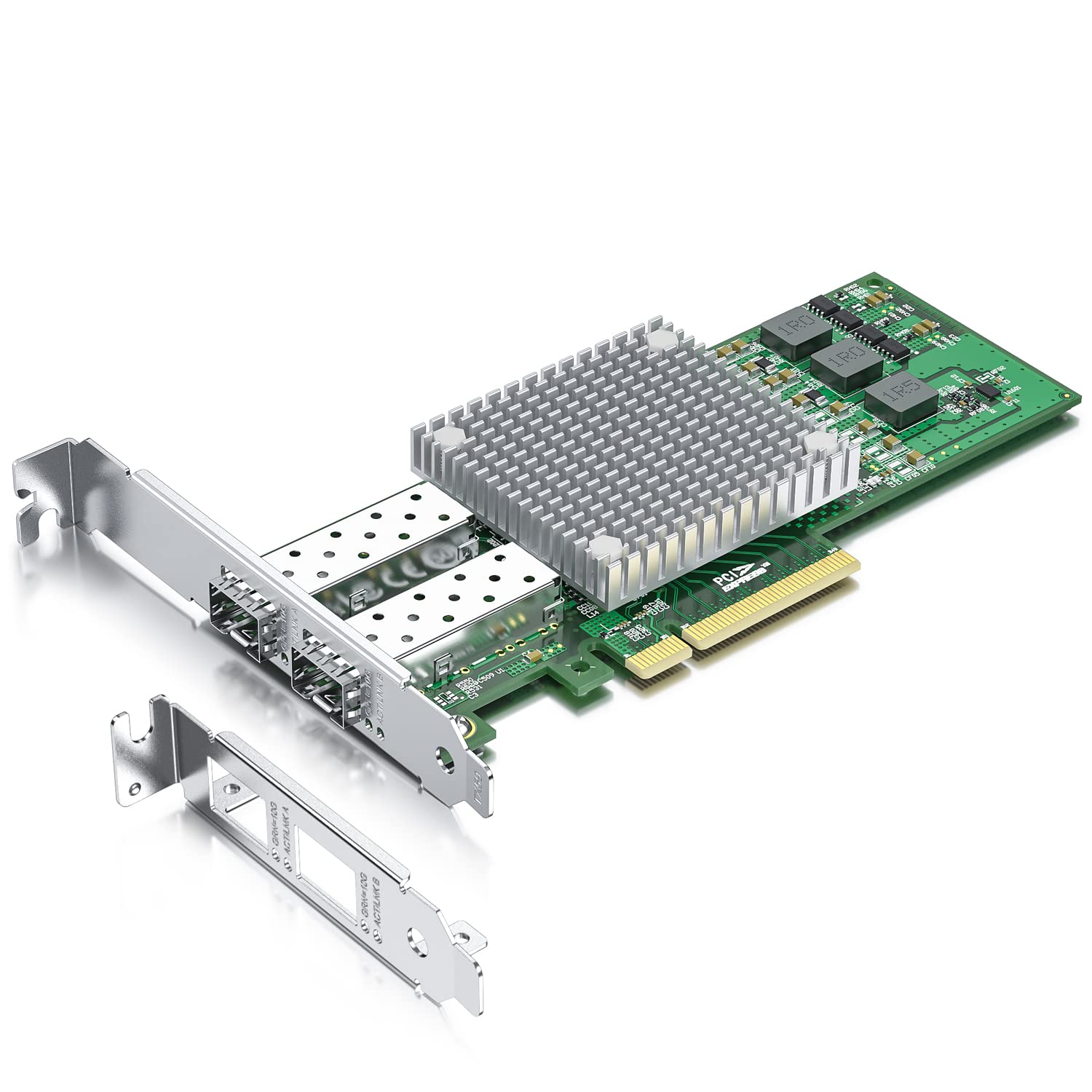 10Gtek 10Gb PCI-E NICネットワークカード, Broadcom BCM57810Sチップ実装, デュアルSFP +ポート, PCI ..