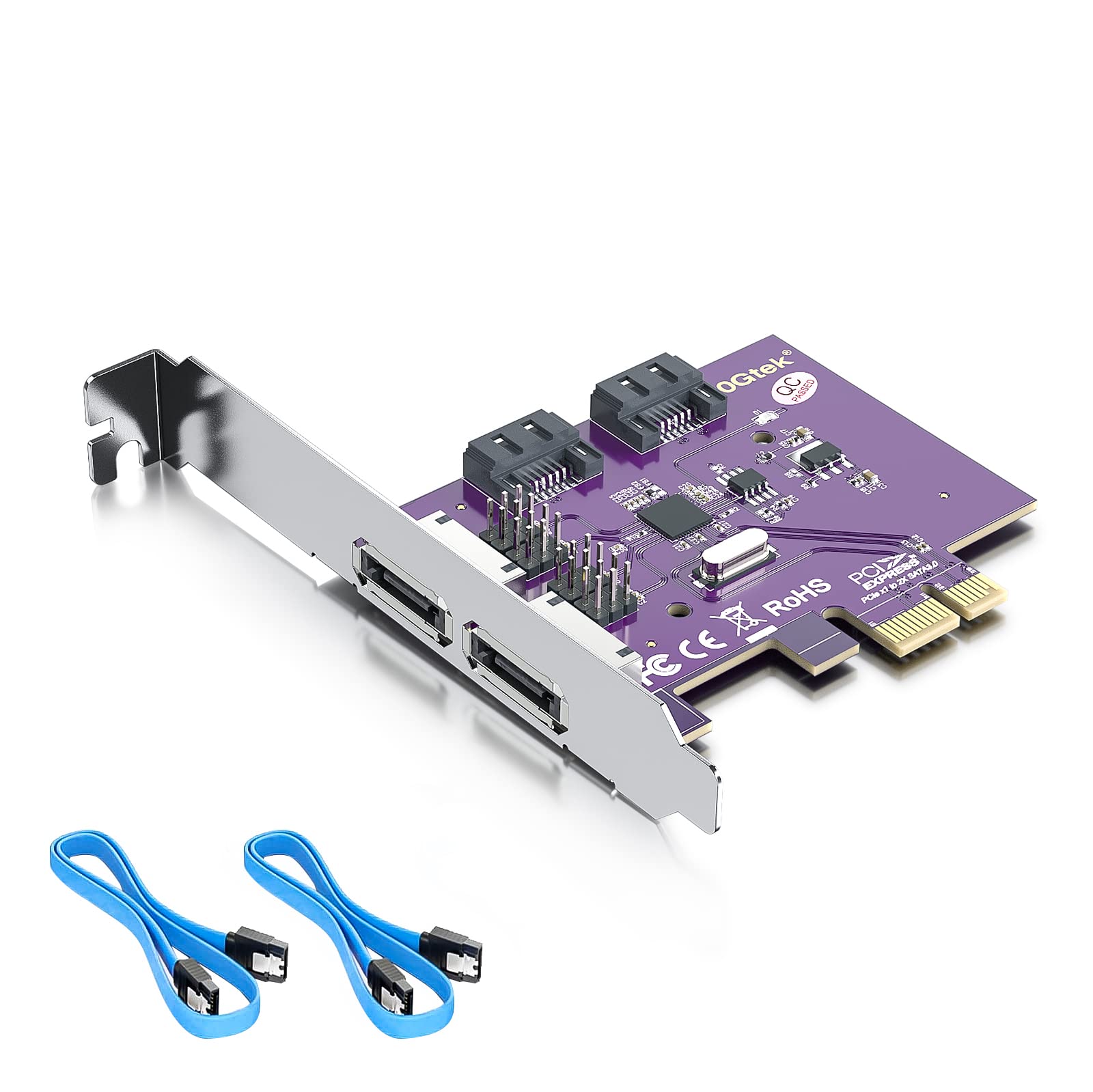 10Gtek PCI-E eSATA3.0 ĥ ץ 󥿡ե ߥܡ PCI Express 2ݡ 6...