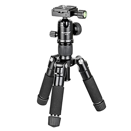 Rakuten - Koolehaodaポータブルミニ三脚アルミニウム合金卓上三脚、高さ51cm、360度のボールヘッドとバッグ付き、一眼レフカメラ、カムコーダーに適しています。 最大5kgの荷重-（黒）