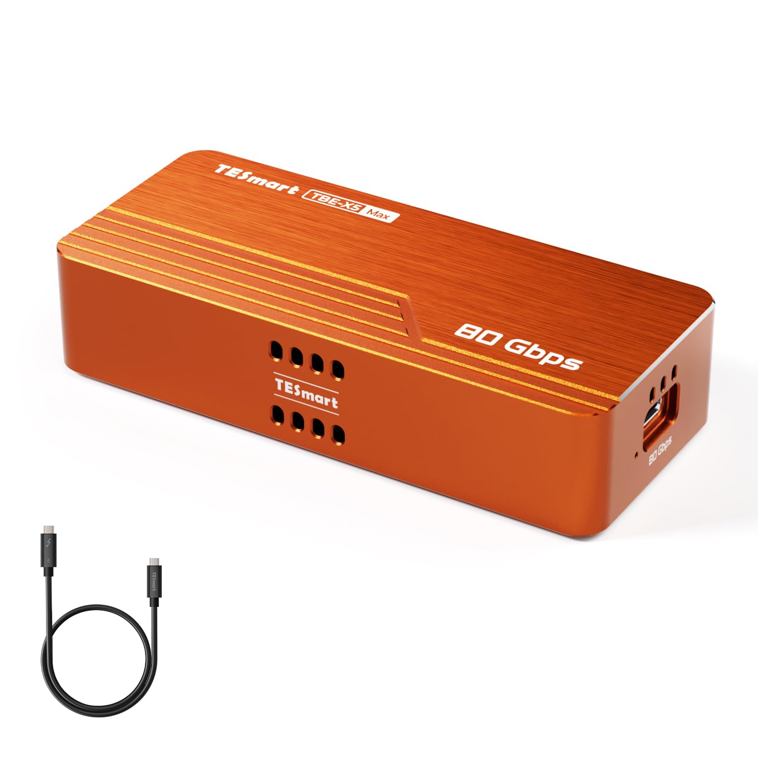 TESmart 80Gbps Thunderbolt5�ߴ� PCIe5.0 M.2 NVMe SSD ���դ������� USB4 V2�б� JHL9480(B2)+...
