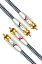 Impeto 2RCAケーブル 2RCA to 2RCA 「オス-オス」 RCAオーディオケーブル ホームシアター/HDTV/アンプ/..