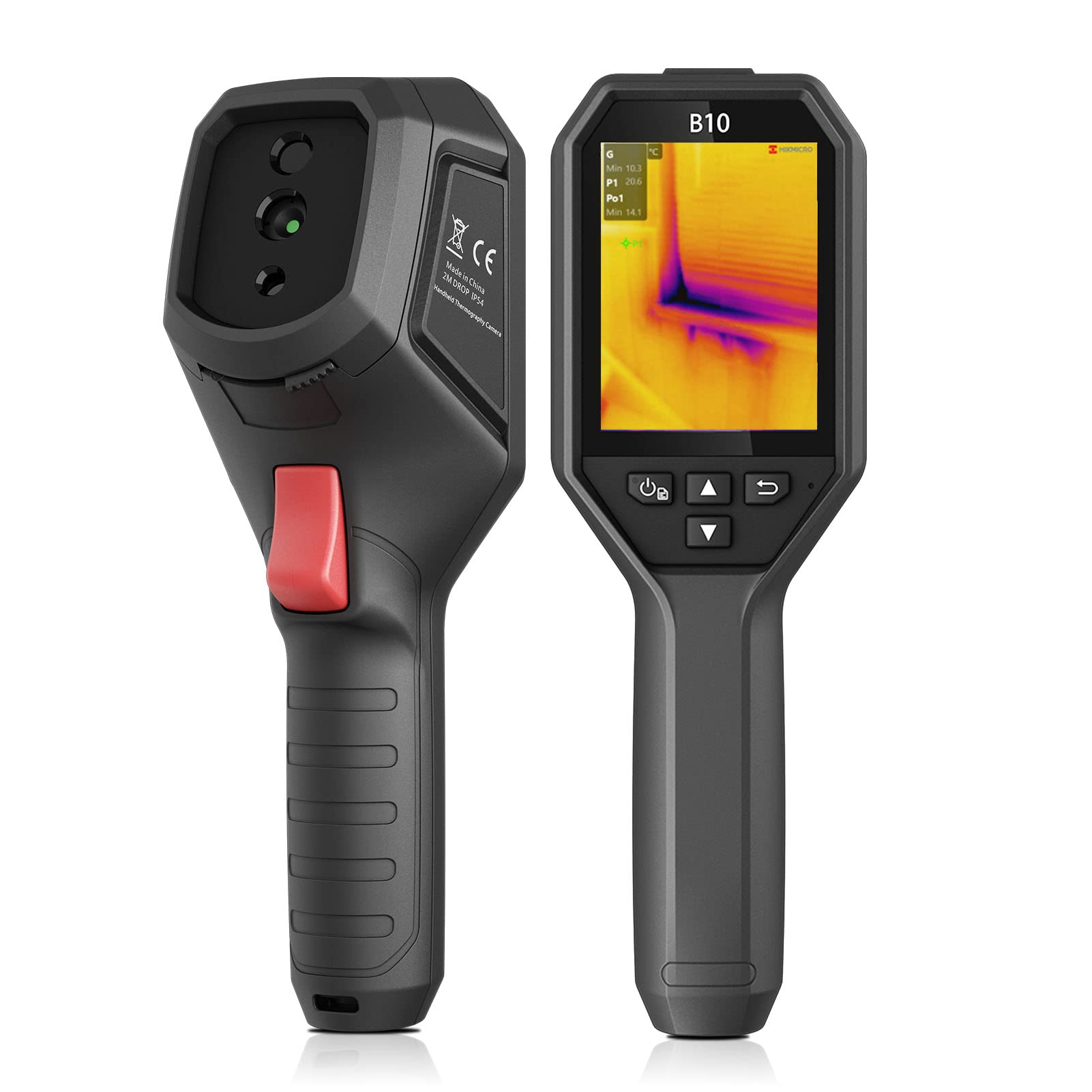 HIKMICRO HM-B10 サーモグラフィー 256 x 192 画素の赤外線サーモカメラ2MP 可視光カメラ付、熱画像キャプチャー頻度 25Hz
