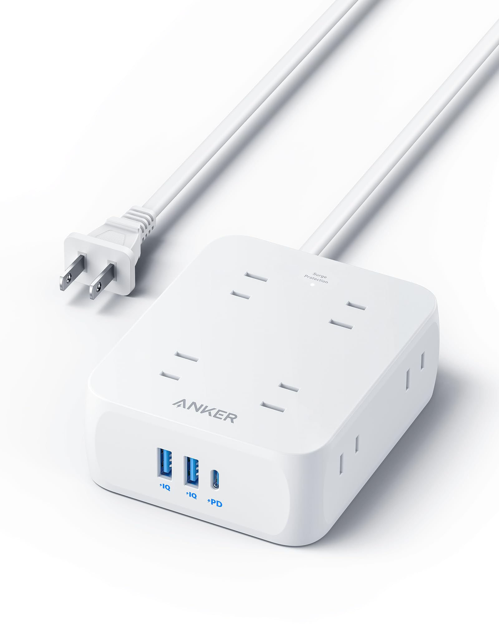 Rakuten - Anker USB Power Strip (11-in-1) (USBタップ 電源タップ AC差込口 USB-C ポート USB-A ポート 延長コード 1.5m) 【PSE技術基準適合/USB Power Delivery対応/コンパクトサイズ】
