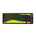 ATTACK SHARK X65PROHE ラピッドトリガー ゲーミングキーボード ワイヤレス 8kポーリングレート RT 0.01mm対応 8000Hz対応 2.4G/Bluetooth/有線 磁気スイッチ デッドゾーン調整機能 RGBバックライト 5面