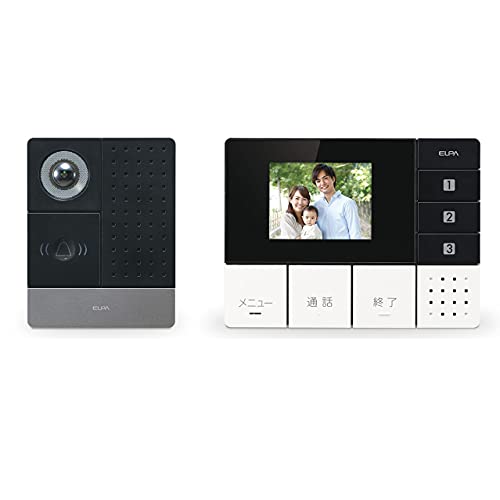 Rakuten - ELPA DECT ワイヤレステレビドアホン 親機1台カメラ子機1台セット DHS-SM2030 1864100