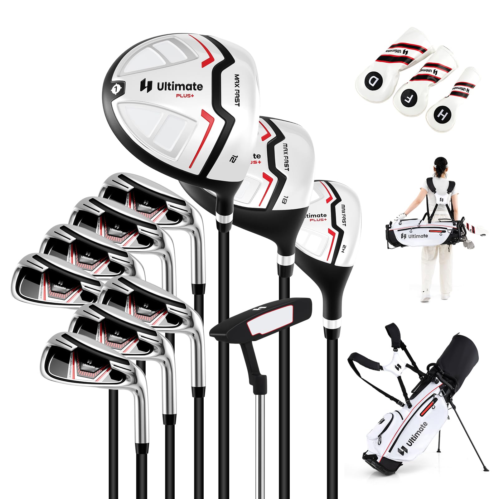 Giantex ゴルフクラブセット レディース クラブ11本 L