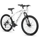 【AVASTA】マウンテンバイクAV300 MTB 軽量アルミフレーム 26インチ シマノ21段変速 フロントサスペンション 前後ディスクブレーキ 通学通勤 各...