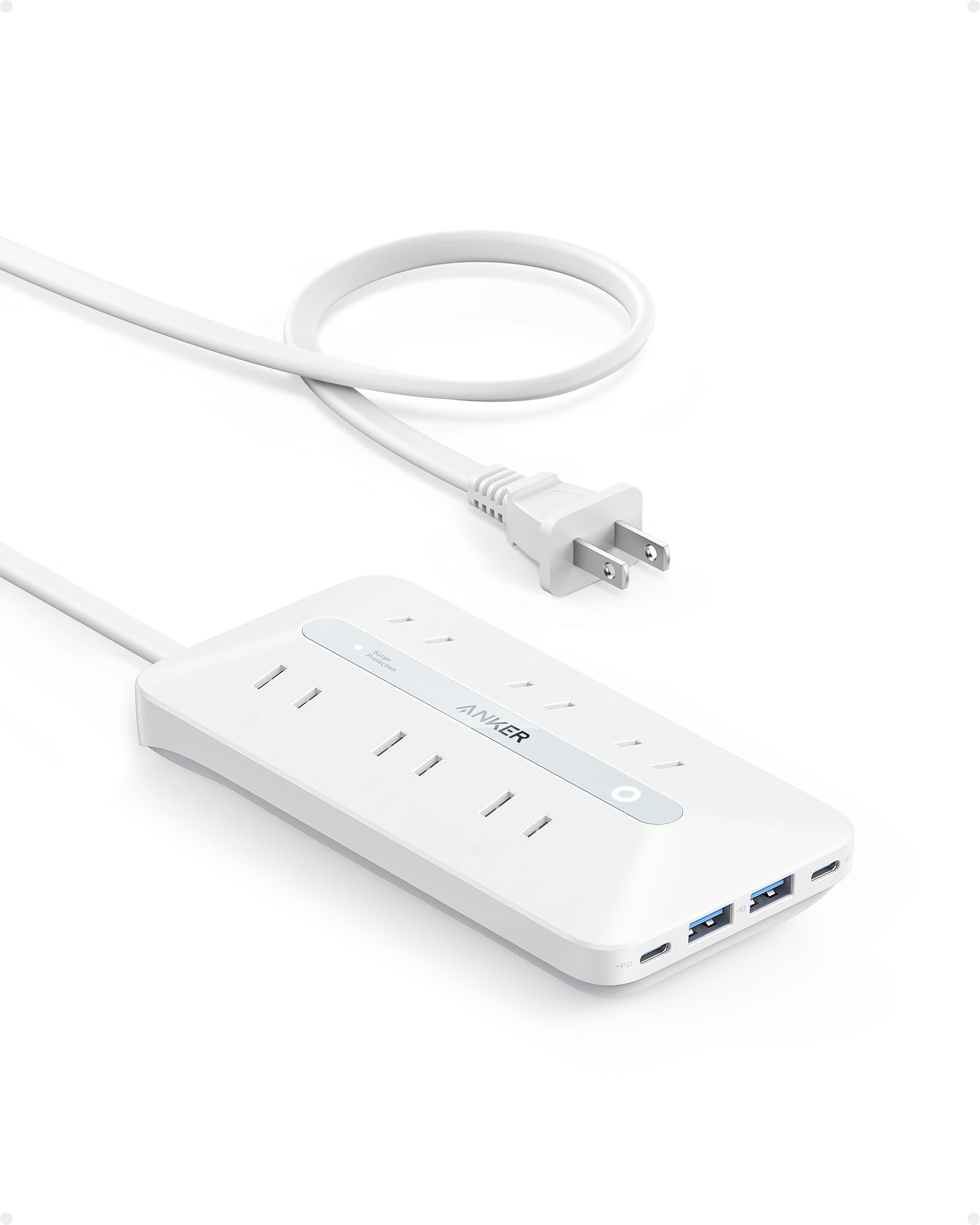 Anker USB Power Strip (10-in-1, 20W) (USBå Ÿå AC/USB-C/USB-A/...