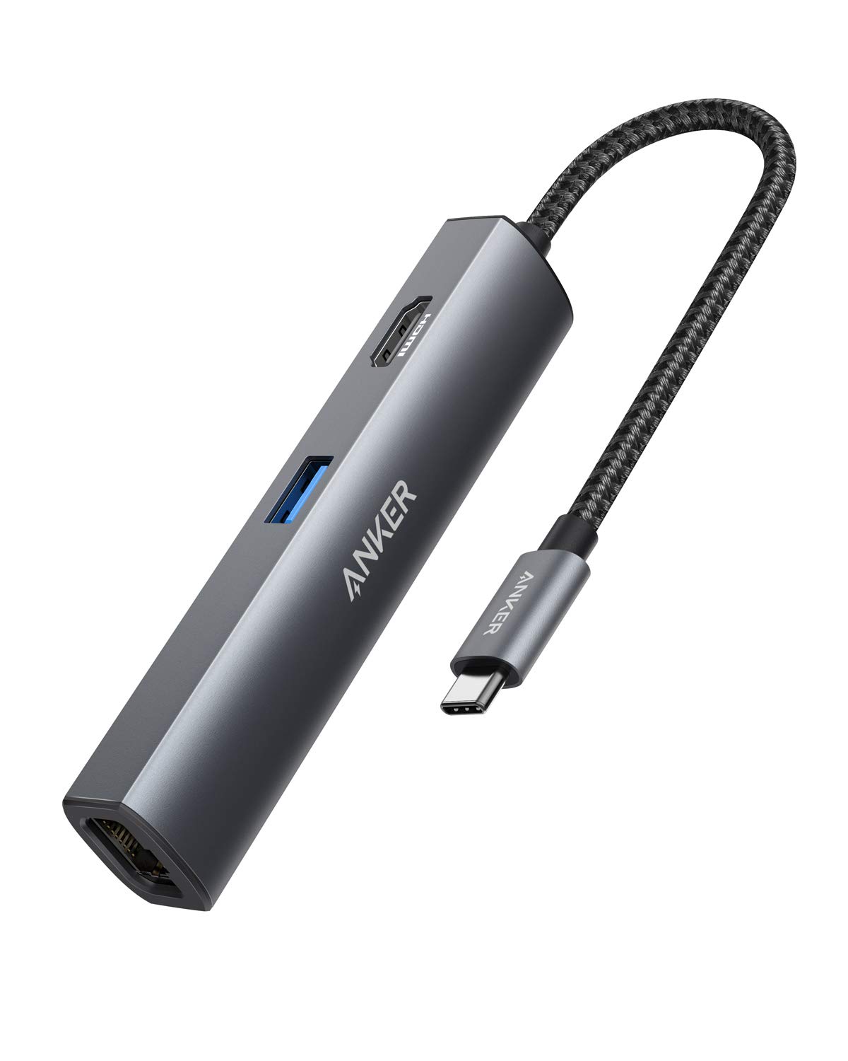 Anker PowerExpand+ 5-in-1 USB-C ͥåȥϥ 4KбHDMIϥݡ 3ĤUSB-A 3.0ݡ...