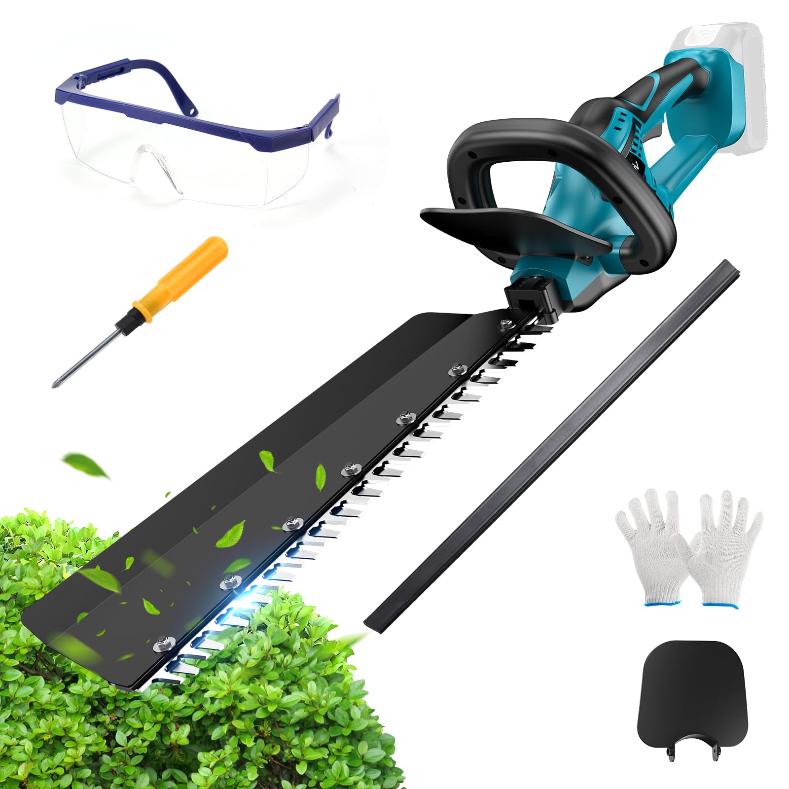 【2025年 Elikliv 電動ヘッジトリマー 充電式 剪定・生垣トリマー 510mm刈込幅／18 ...
